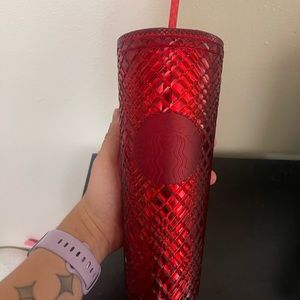 Starbucks red jeweled tumbler